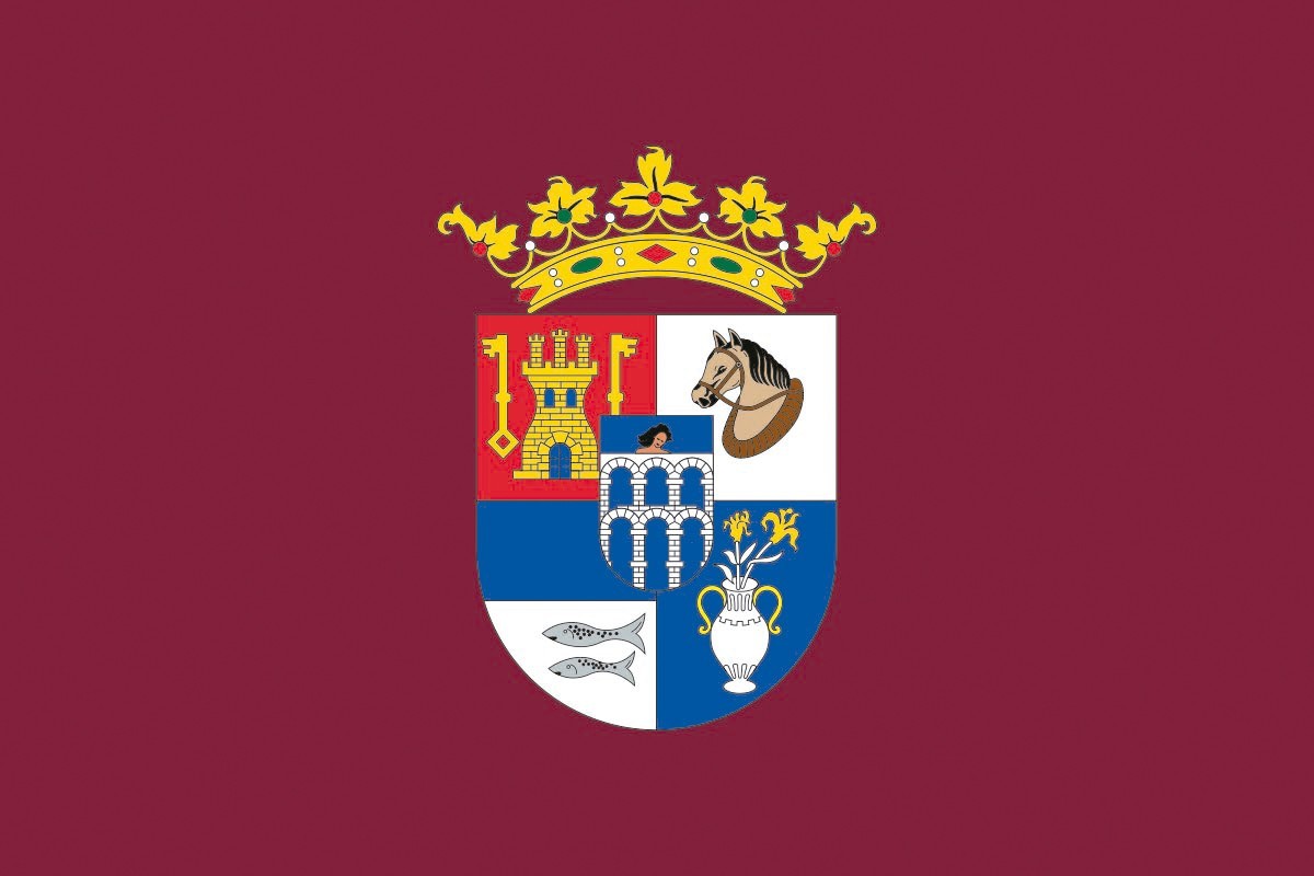 Bandera de Segovia provincia de alta calidad para exterior Bandera de Segovia provincia de alta calidad para exterior