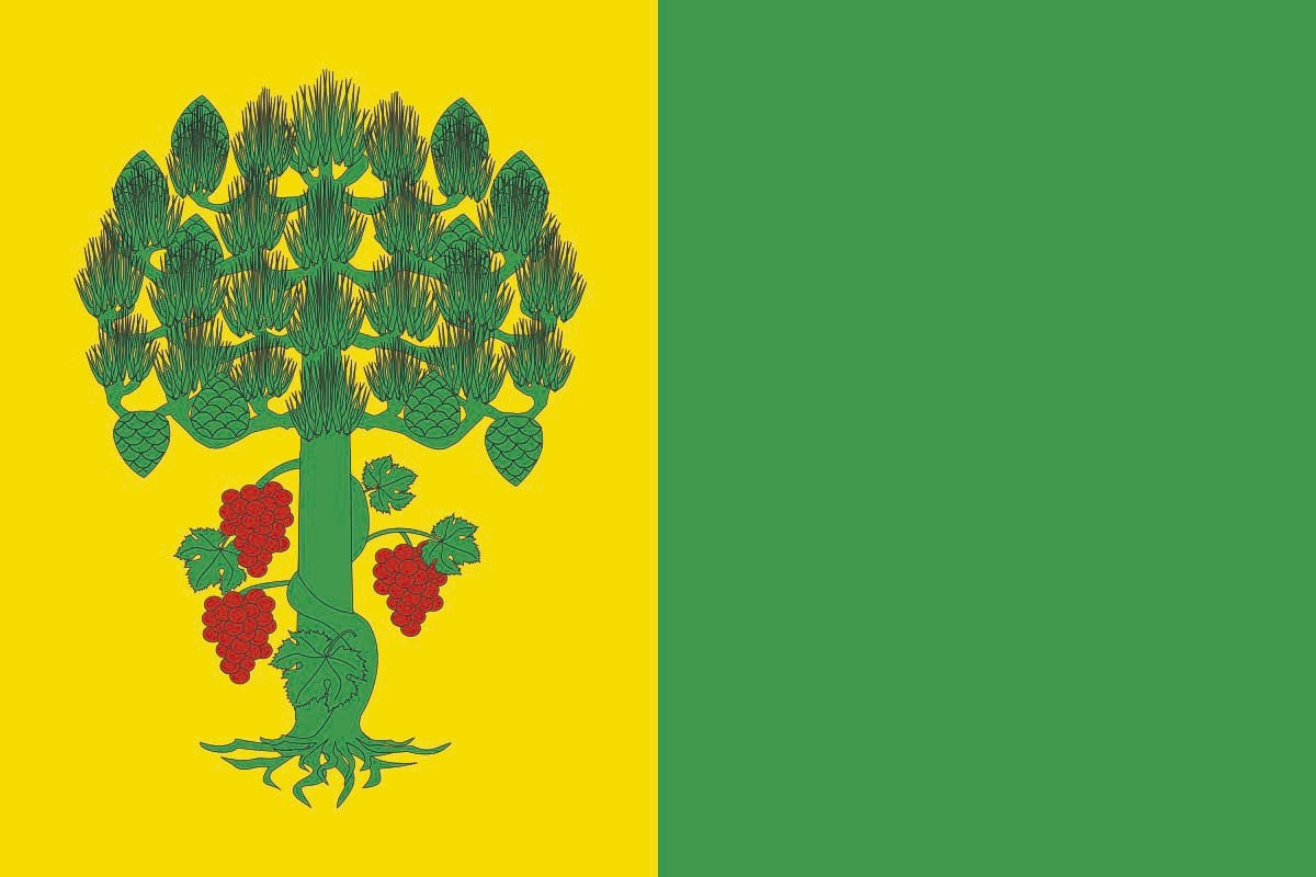 Bandera de mesa de Pobra do Brollón