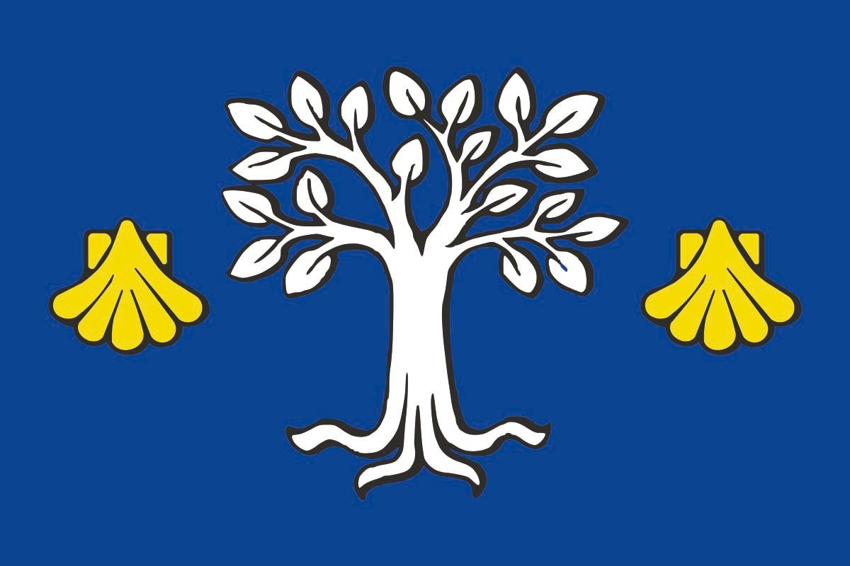 Bandera de mesa de Pobra do Caramiñal Bandera de mesa de Pobra do Caramiñal