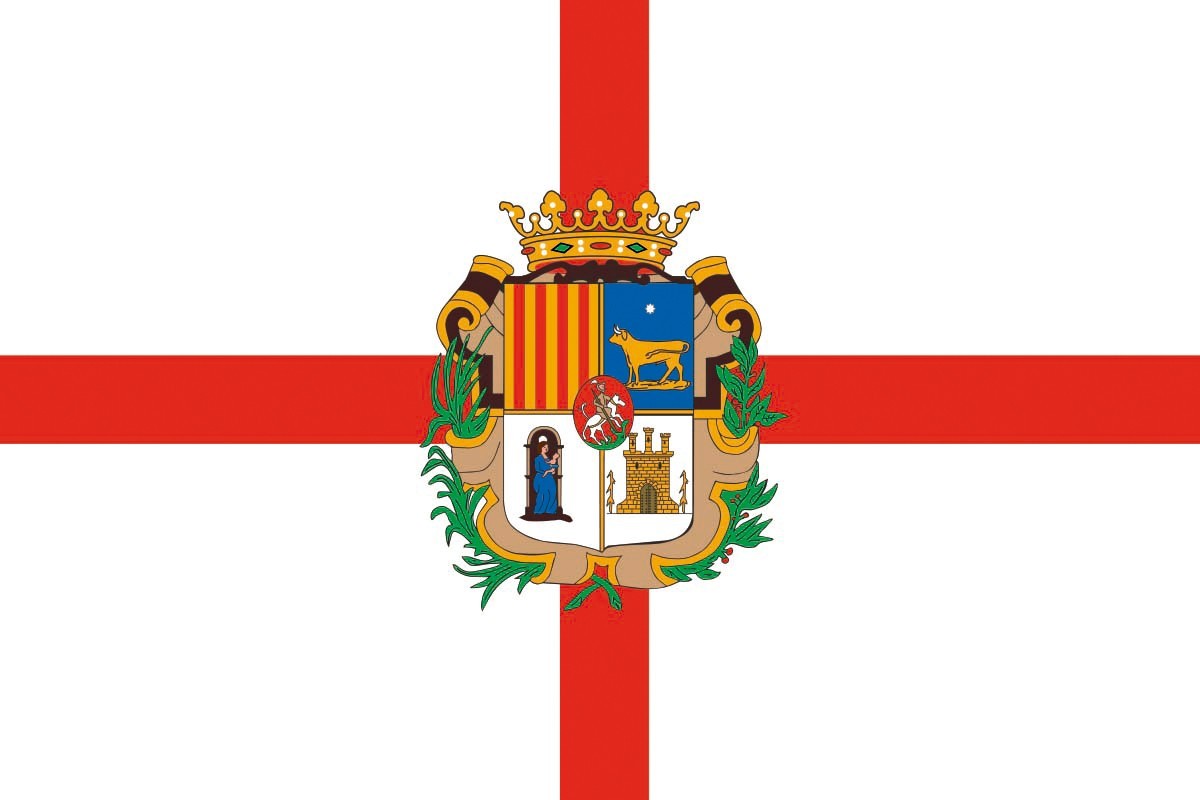 Bandera de Teruel provincia de alta calidad para exterior Bandera de Teruel provincia de alta calidad para exterior