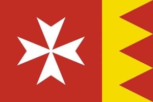 Bandera de mesa de Portomarín