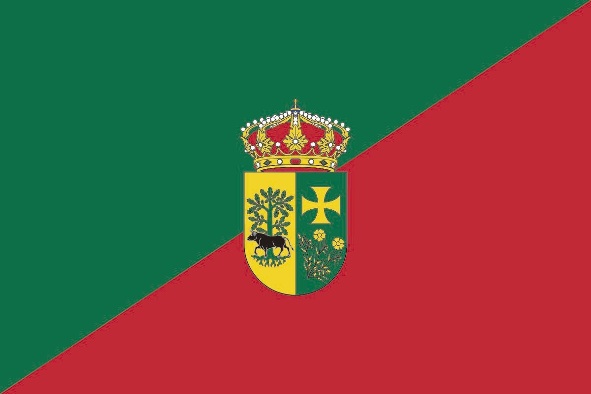 Bandera de mesa de Prádena del Rincón
