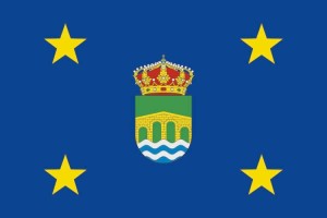 Bandera de mesa de Puentes Viejas
