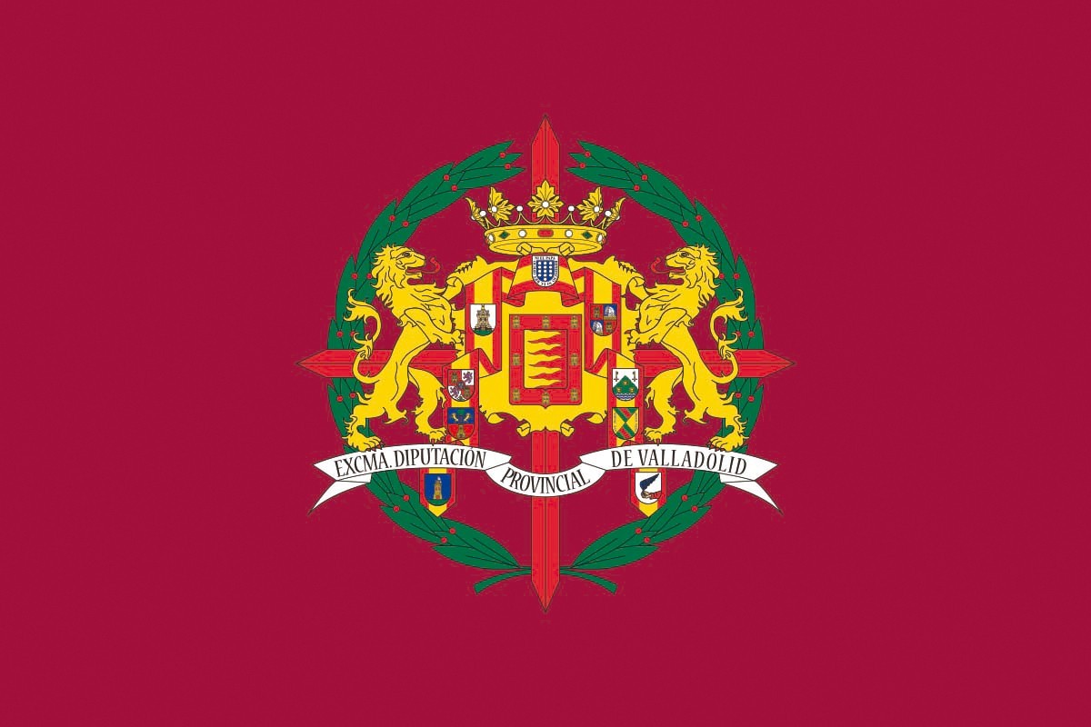 Bandera de Valladolid provincia de alta calidad para exterior Bandera de Valladolid provincia de alta calidad para exterior