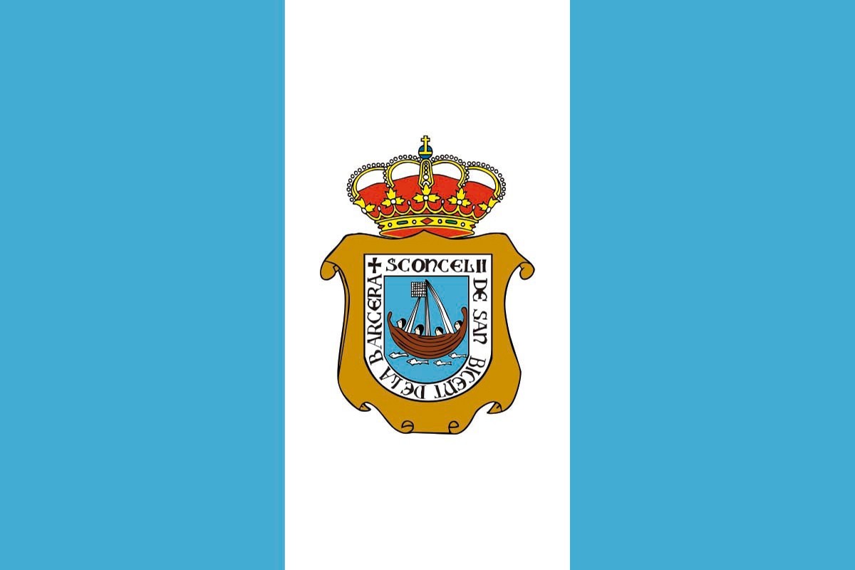 Bandera de mesa de San Vicente de la Barquera