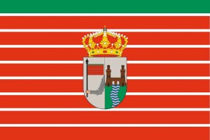 Bandera de Zamora con escudo de alta calidad para exterior 123