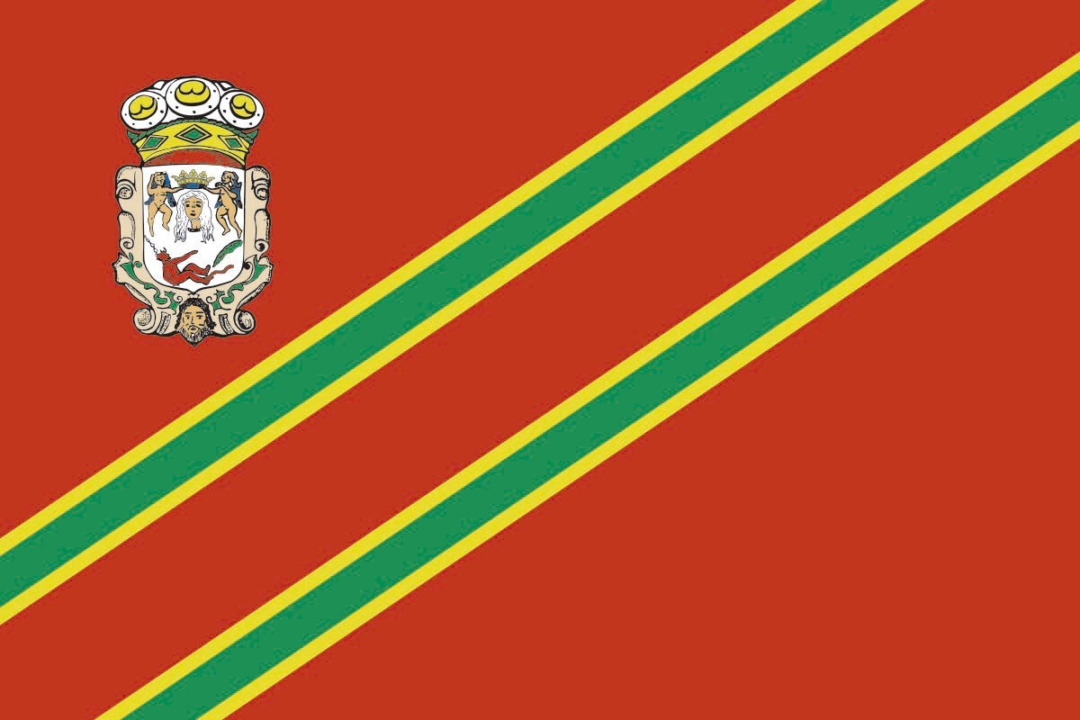 Bandera de mesa de Santillana del Mar