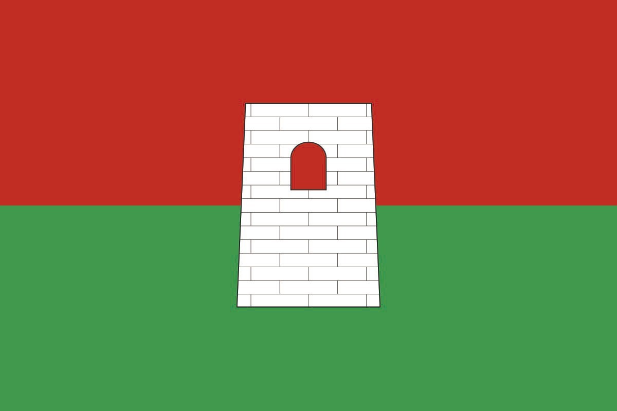 Bandera de mesa de Vellón Bandera de mesa de Vellón