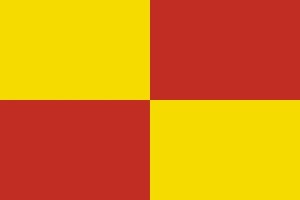 Bandera de mesa de Vilagarcía de Arousa