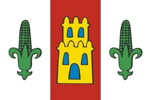 Bandera de mesa de Zas Bandera de mesa de Zas