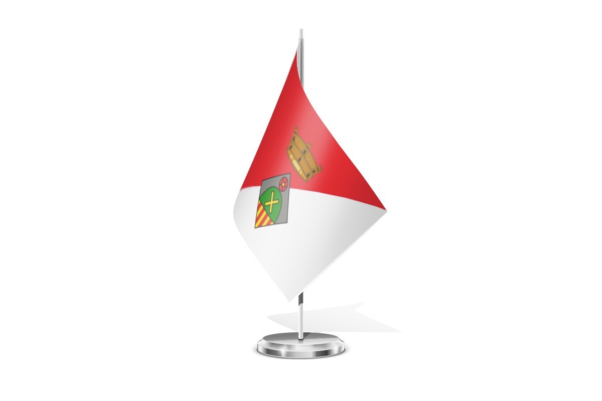 Bandera de mesa de Sant Vicenç de Montalt