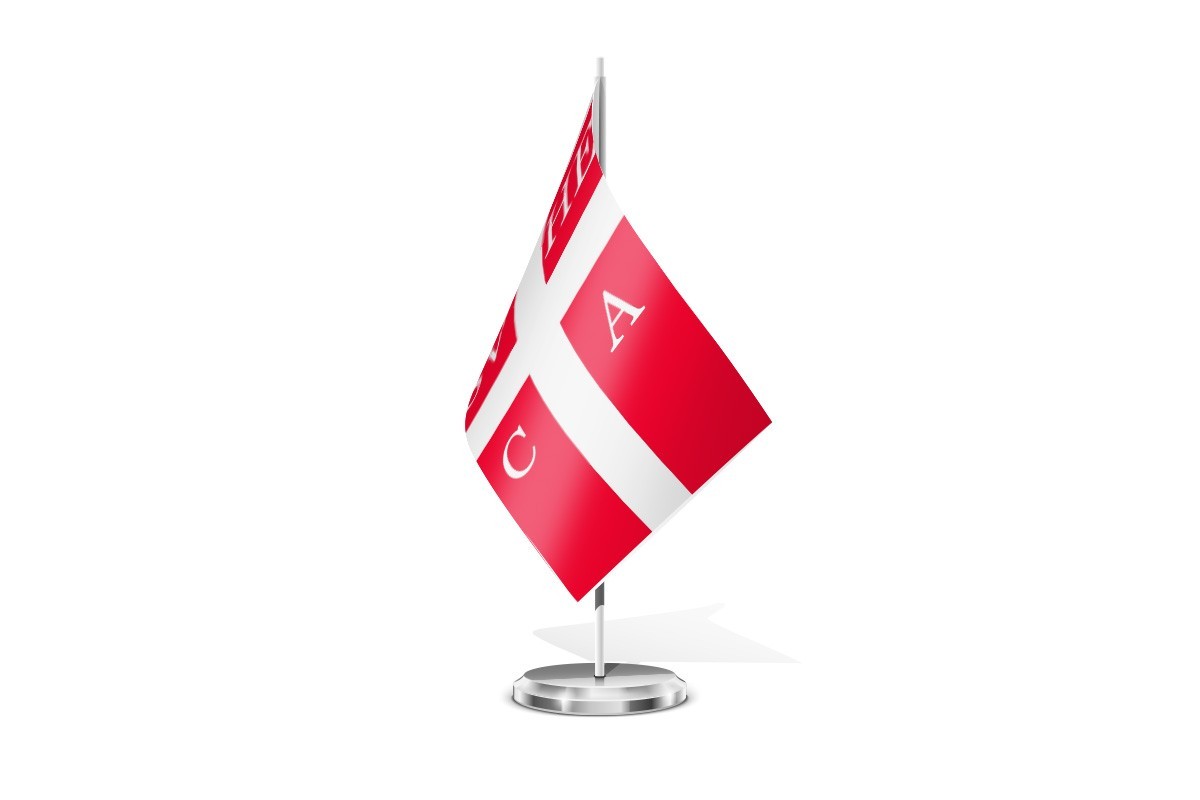 Bandera de mesa de Sueca
