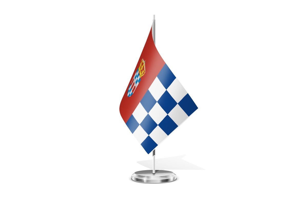 Bandera de mesa de Abadía