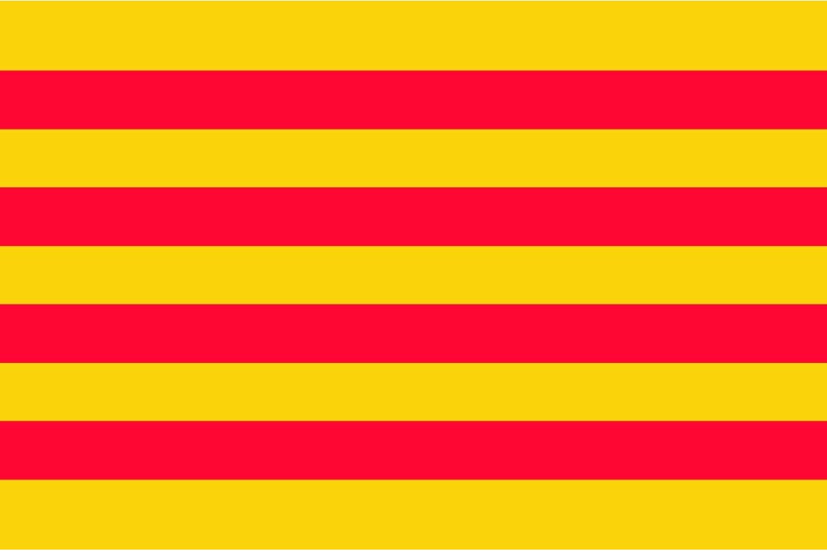 Bandera de Aragón sin escudo de alta calidad para exterior Bandera de Aragón sin escudo de alta calidad para exterior
