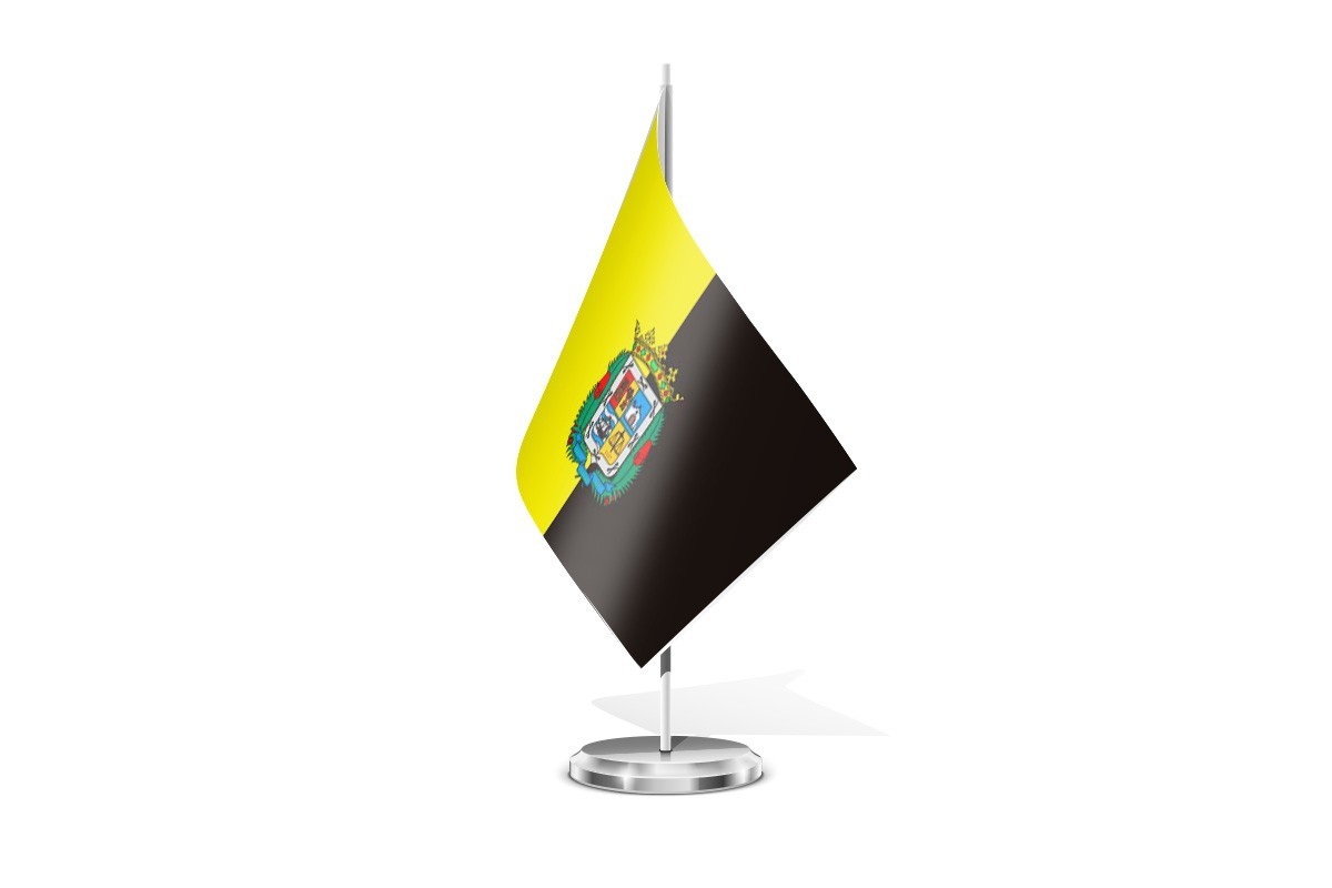 Bandera de mesa de Aldea de San Nicolás Bandera de mesa de Aldea de San Nicolás
