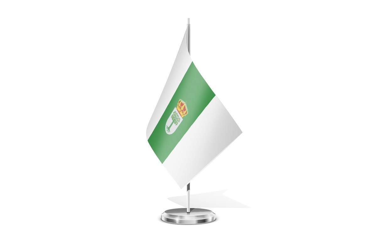 Bandera de mesa de Almendralejo