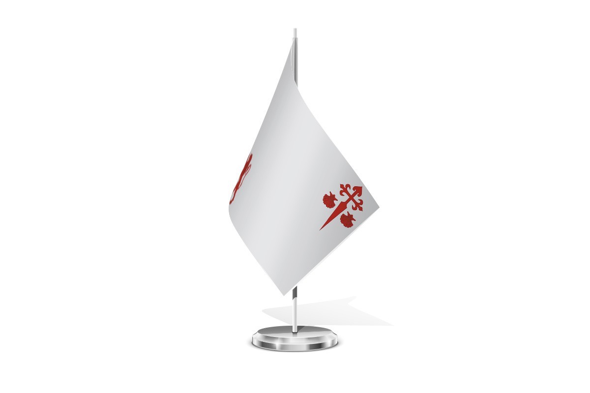 Bandera de mesa de Calzadilla de los Barros