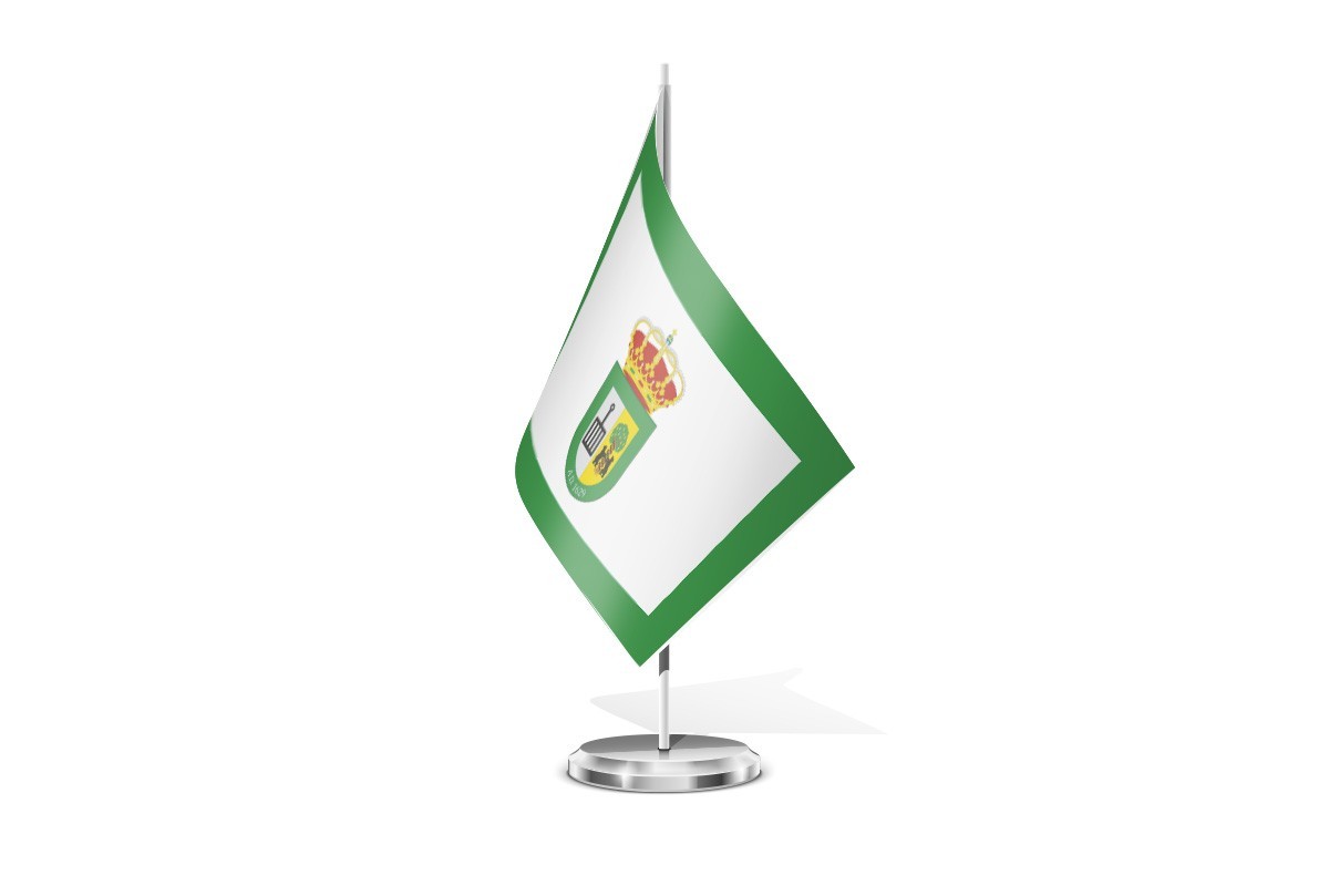 Bandera de mesa de Conquista de la Sierra