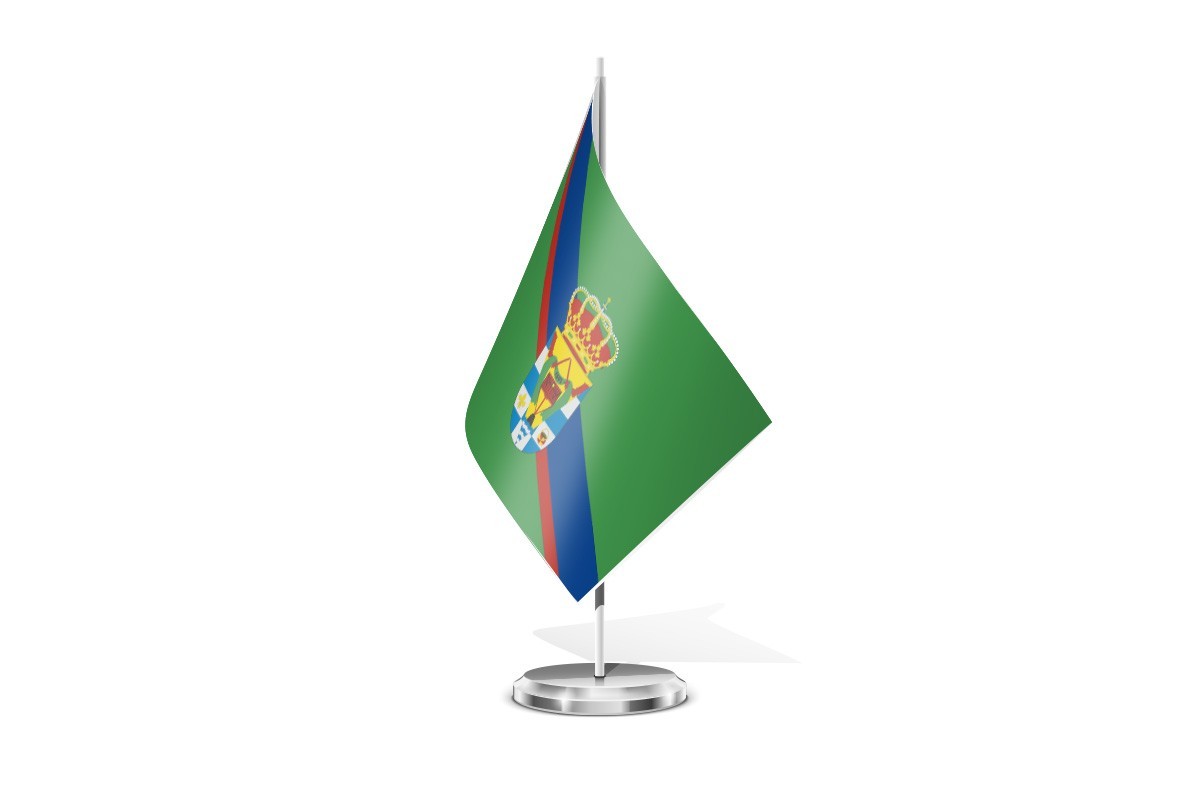 Bandera de mesa de Garganta la Olla