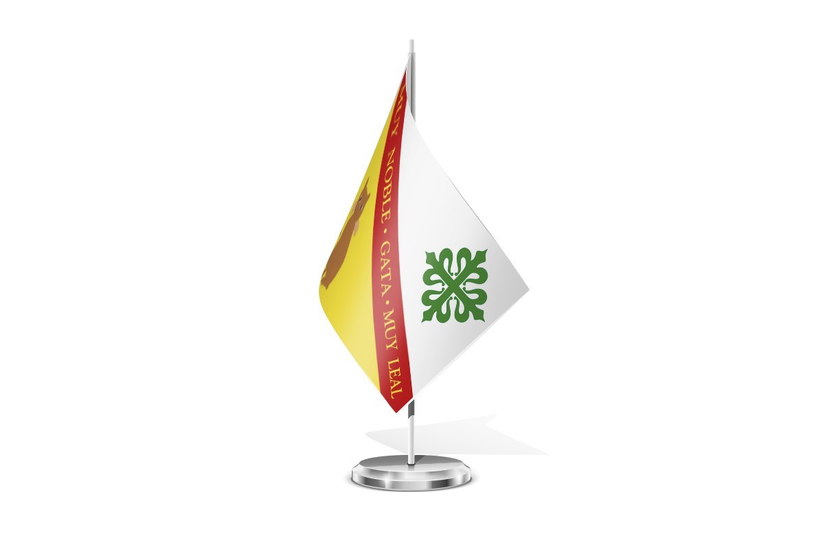 Bandera de mesa de Gata