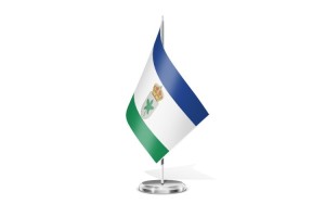 Bandera de mesa de Higuera 123