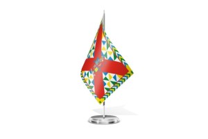 Bandera de mesa de Isaba 123