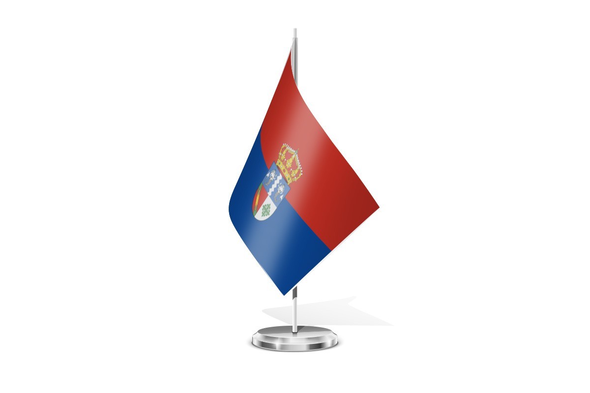 Bandera de mesa de Malpartida de la Serena