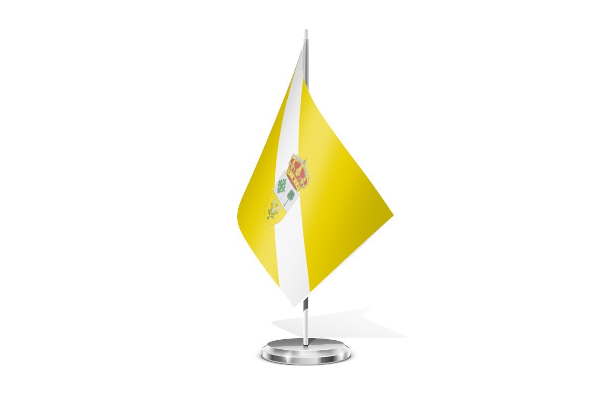 Bandera de mesa de Peraleda del Zaucejo