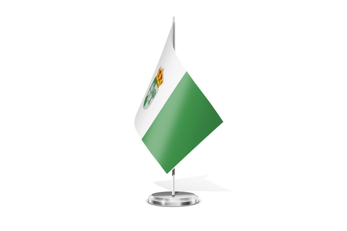 Bandera de mesa de Robledillo de Trujillo