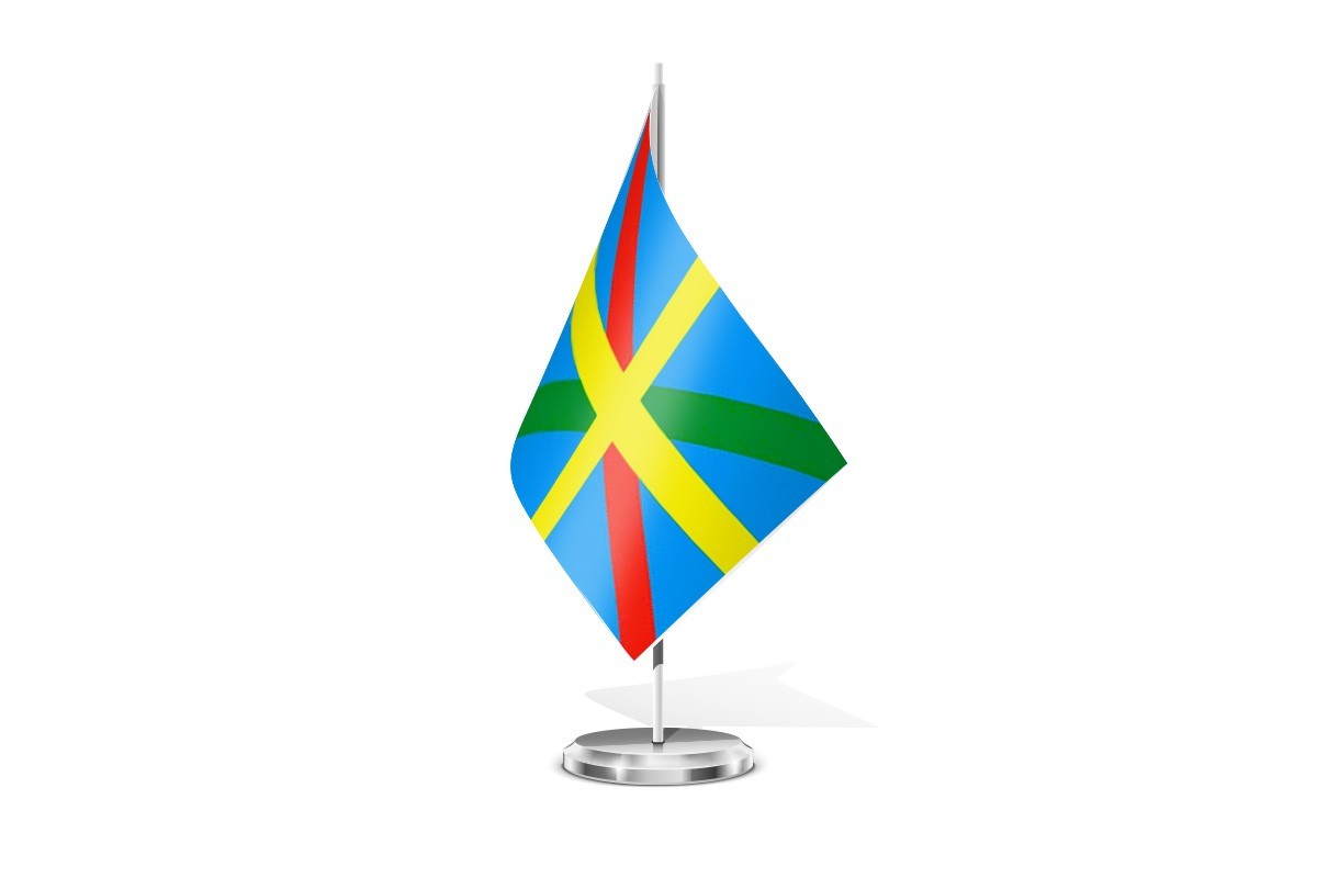 Bandera de mesa de Tazacorte Bandera de mesa de Tazacorte
