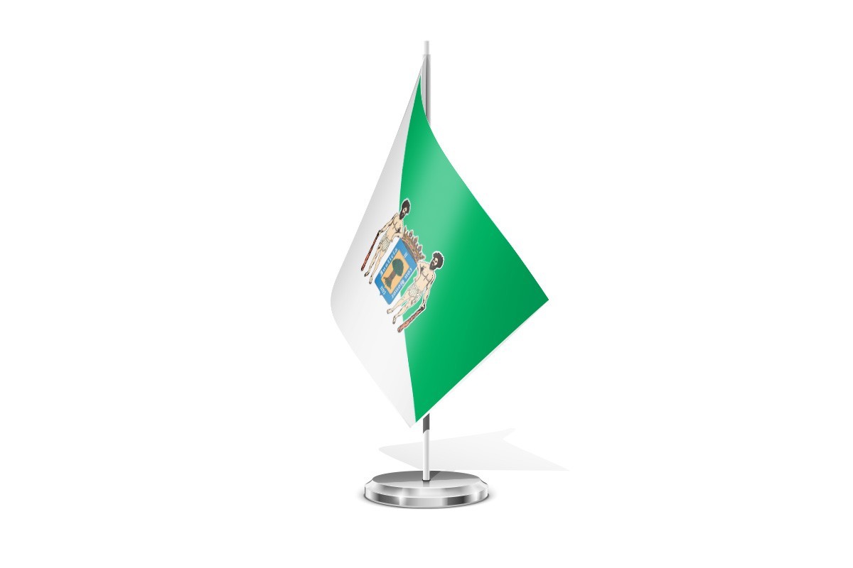 Bandera de mesa de Valsequillo de Gran Canaria