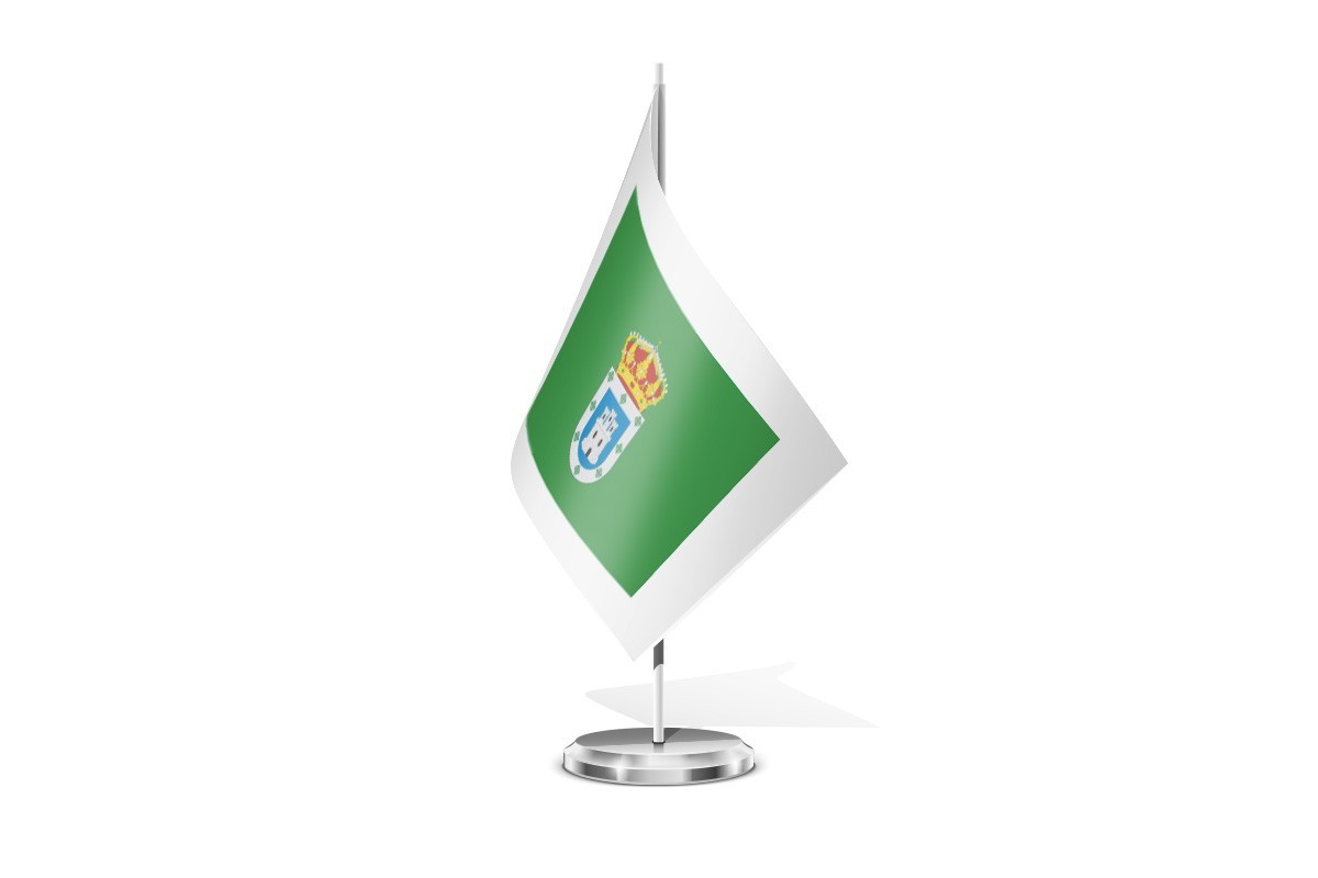 Bandera de mesa de Villasbuenas de Gata