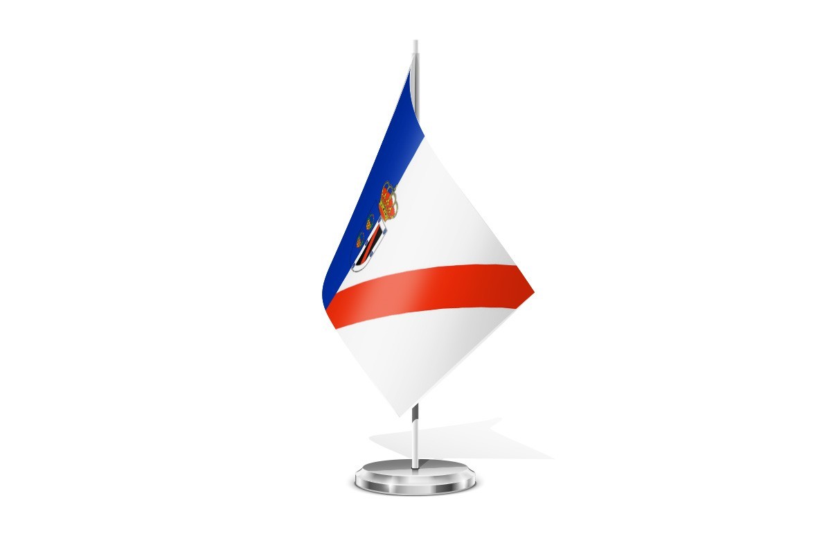 Bandera de mesa de Almonte