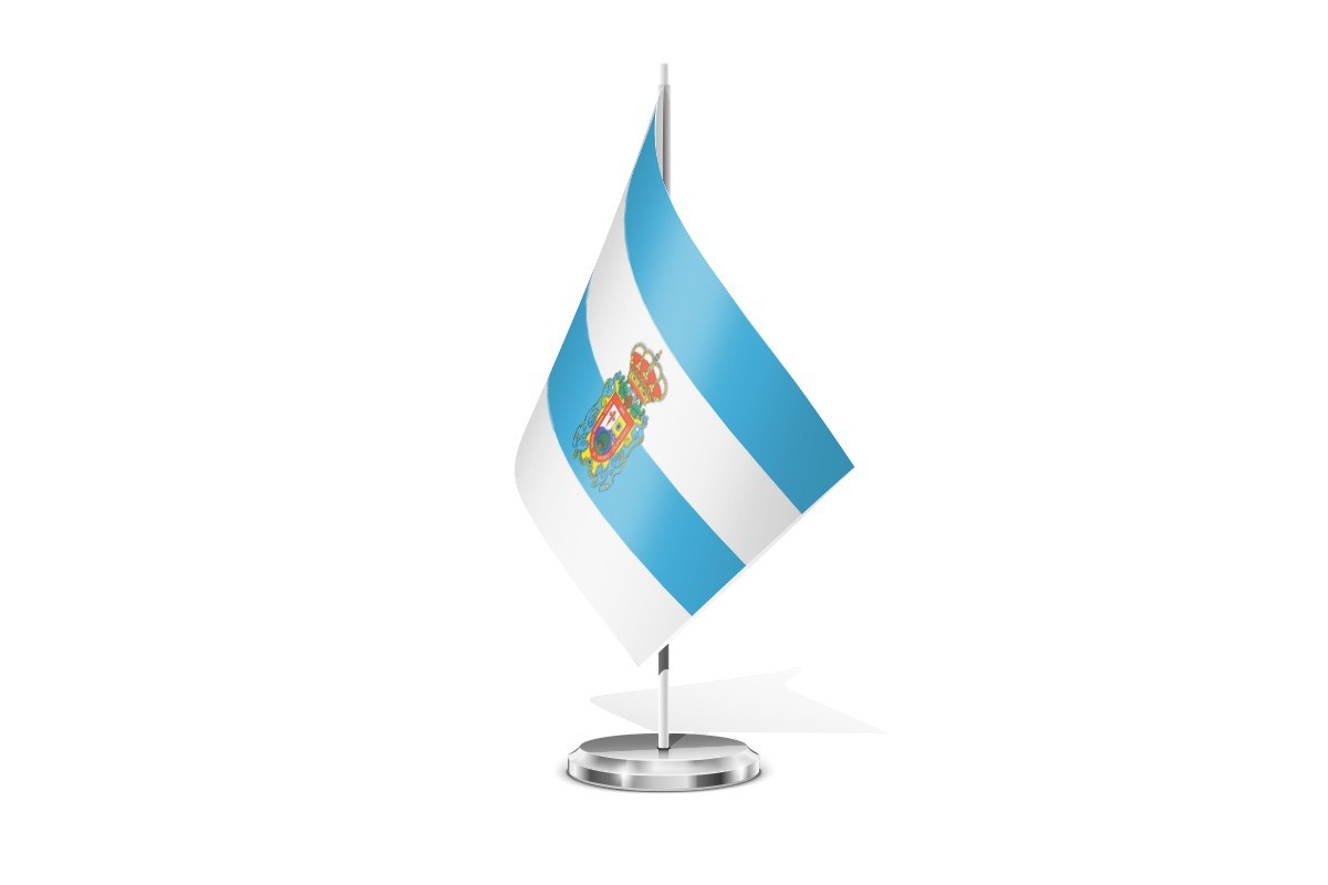 Bandera de mesa de Arroyo del Ojanco
