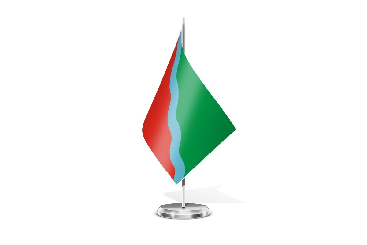 Bandera de mesa de Baños de Río Tobía