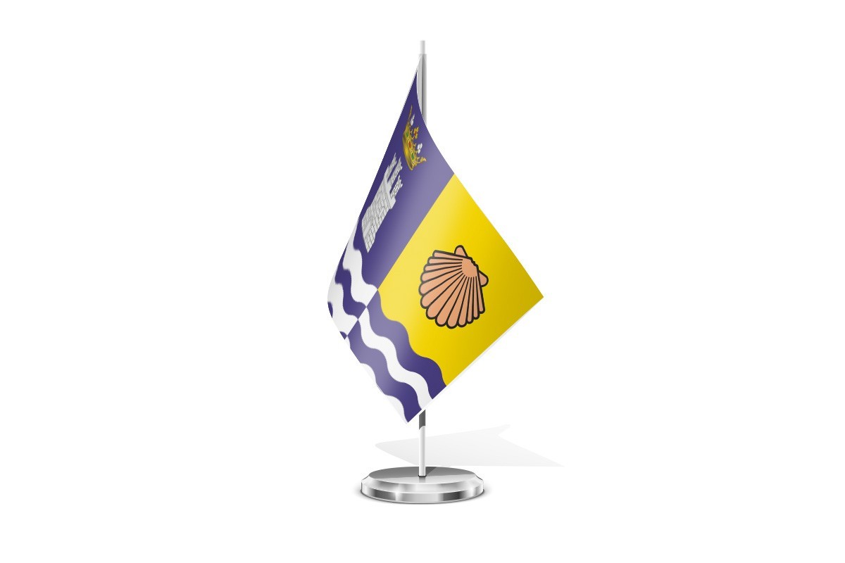 Bandera de mesa de Hervías