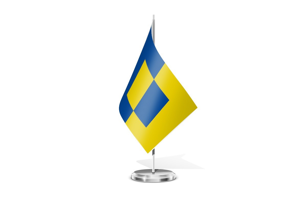 Bandera de mesa de Quel