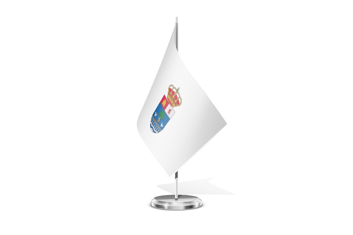 Bandera de mesa de Santo Domingo de la Calzada