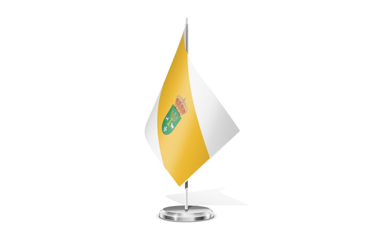 Bandera de mesa de Villaverde de Rioja