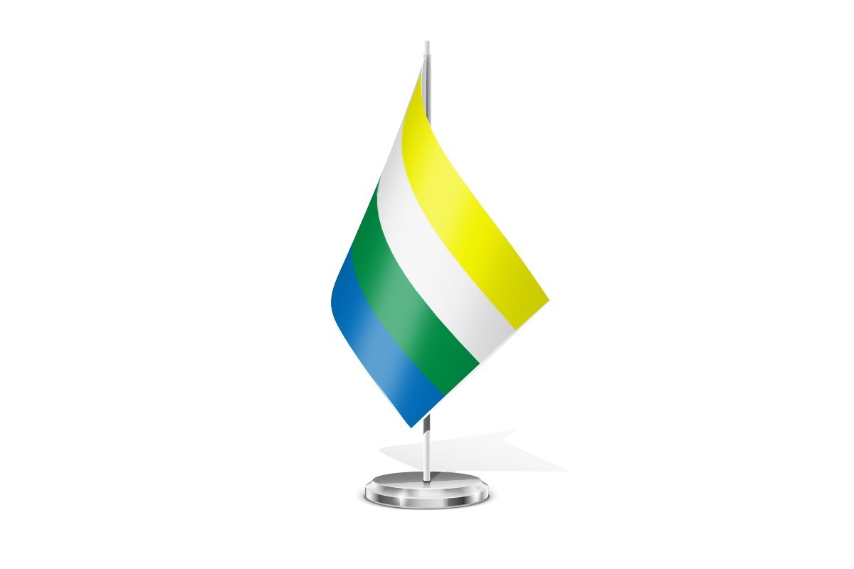 Bandera de mesa de Guía de Isora