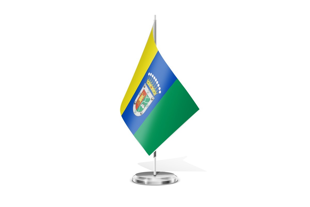 Bandera de mesa de Hermigua