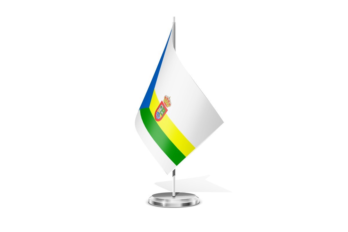 Bandera de mesa de Haría Bandera de mesa de Haría