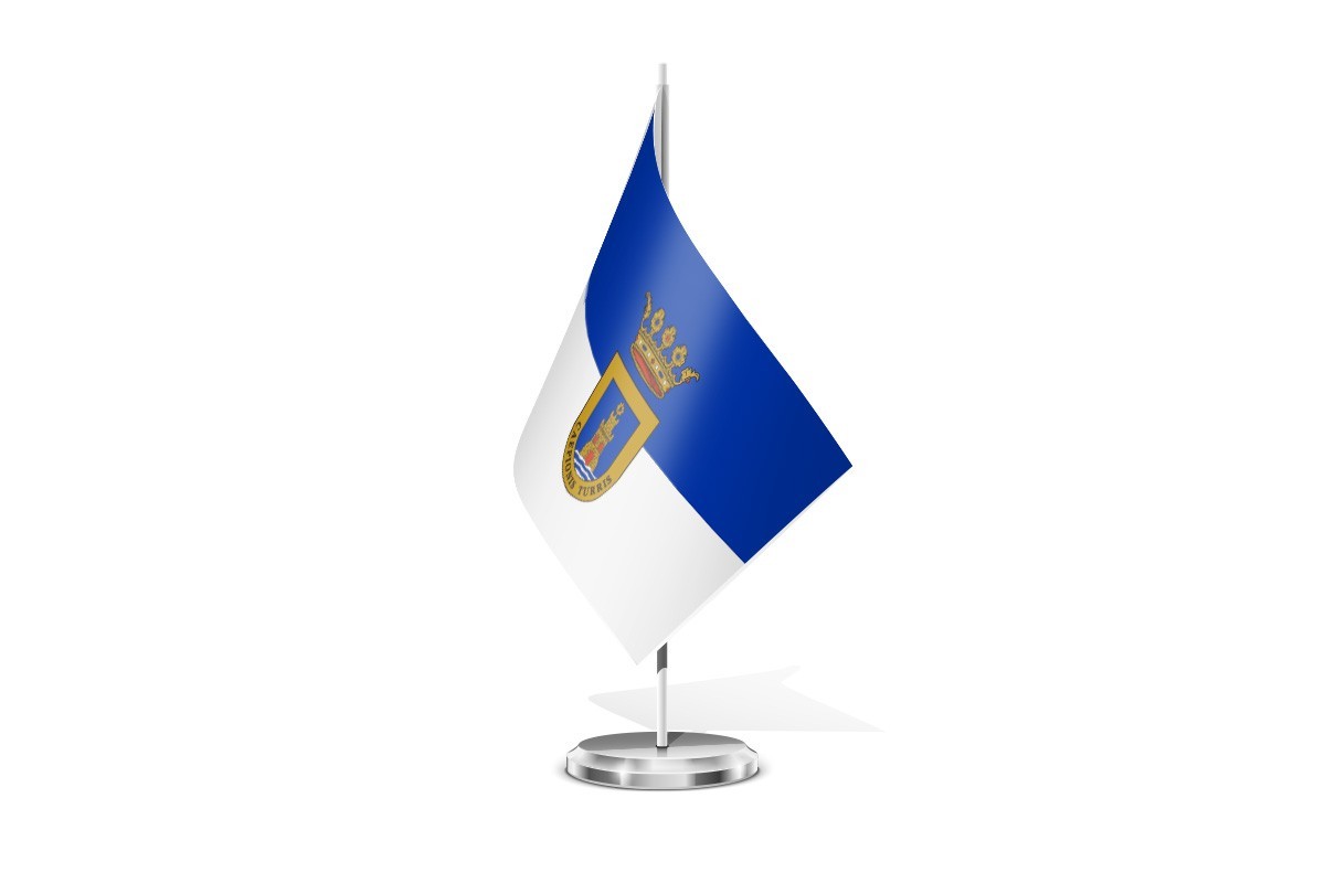 Bandera de mesa de Chipiona