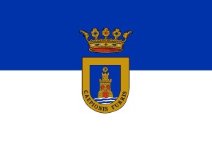 Bandera de mesa de Chipiona