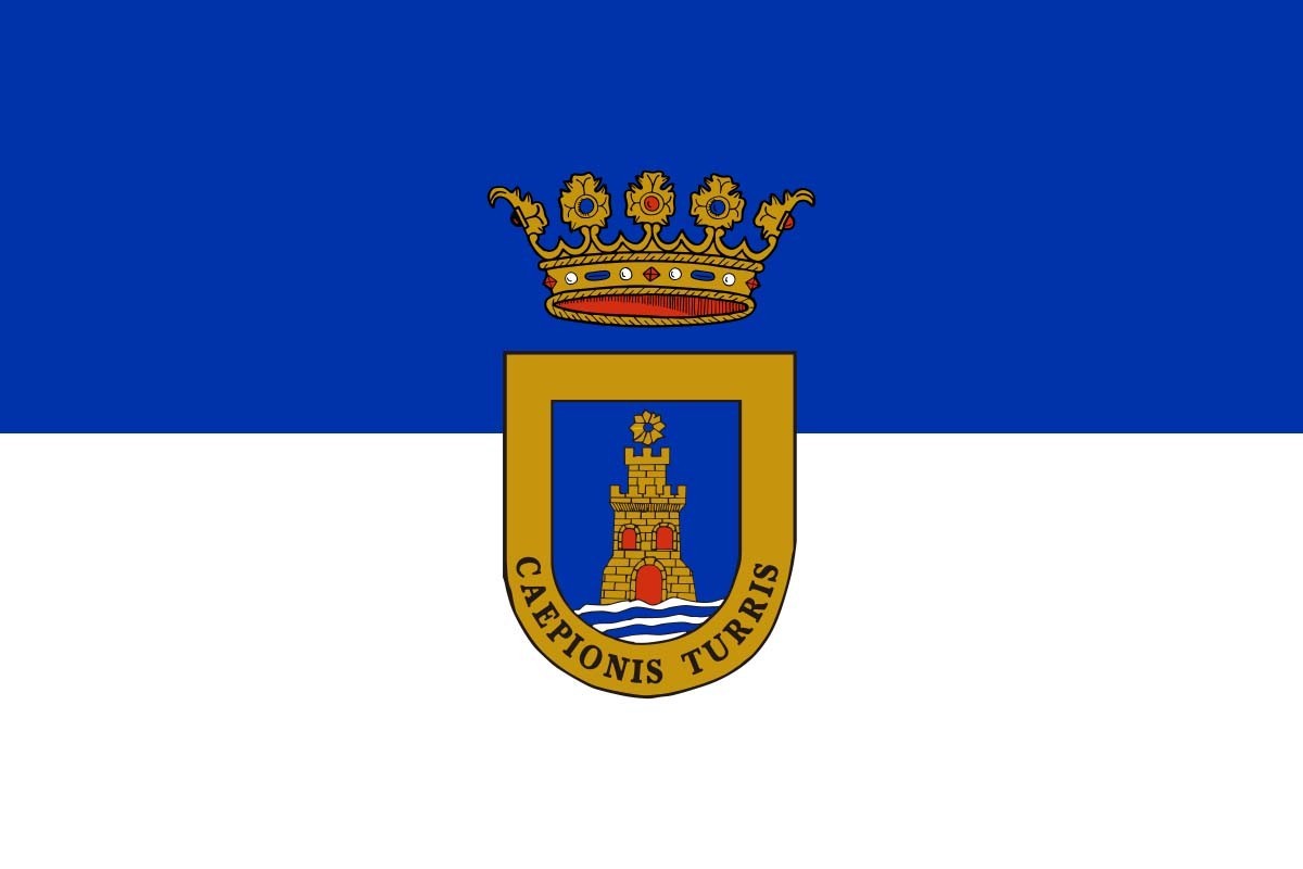 Bandera de mesa de Chipiona