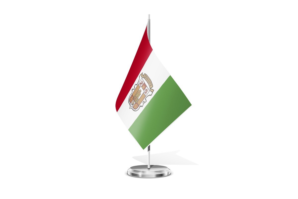 Bandera de mesa de Iznalloz