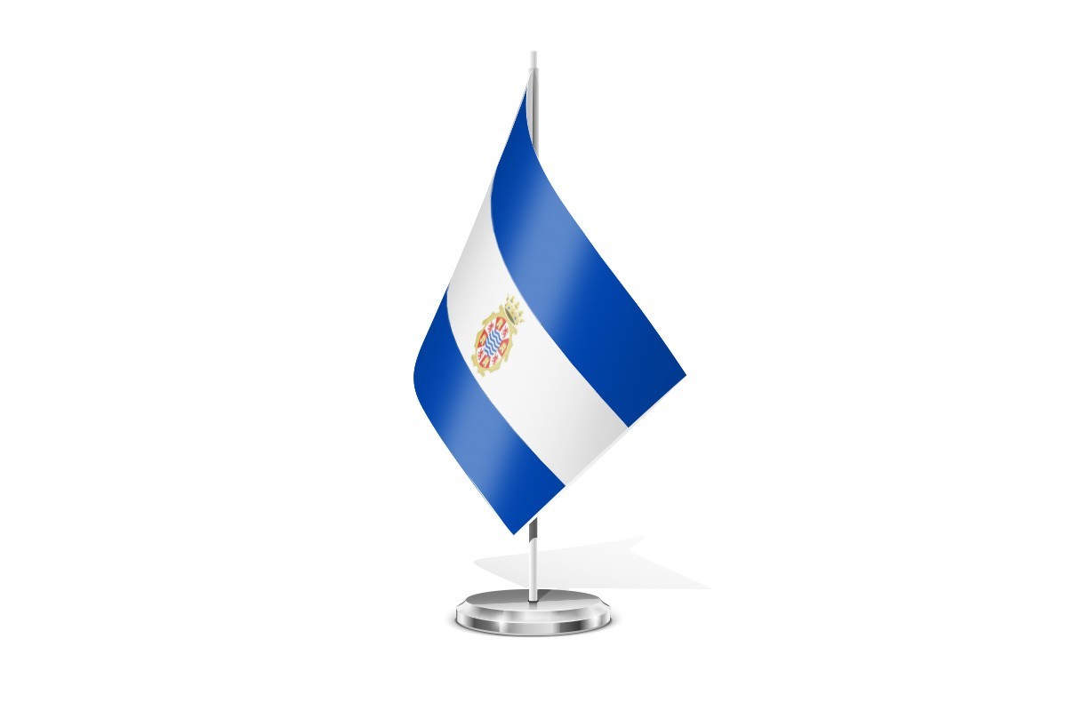 Bandera de mesa de Jerez de la Frontera