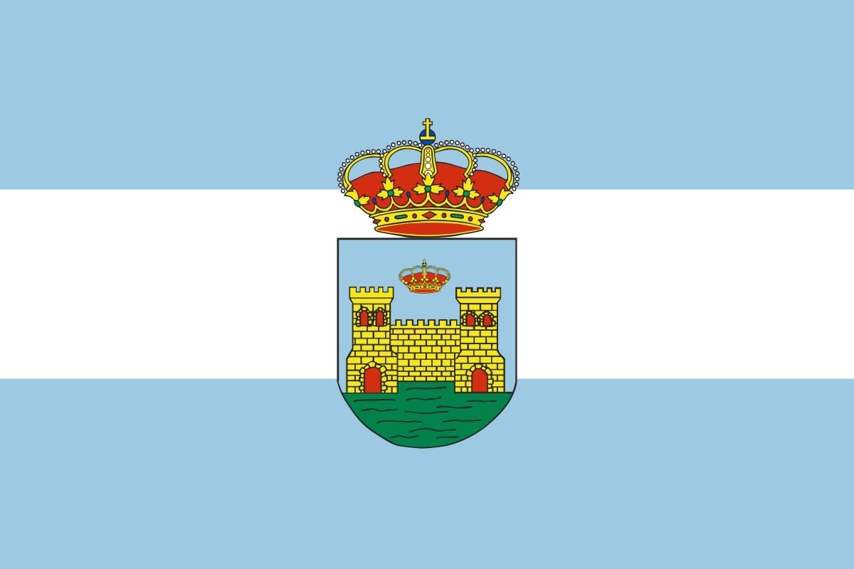 Bandera de mesa de Línea de la Concepción