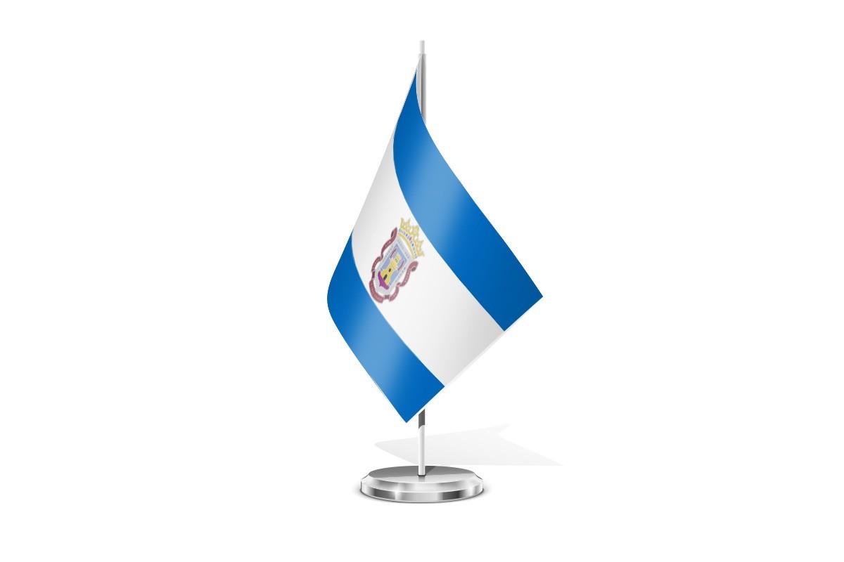 Bandera de mesa de Motril
