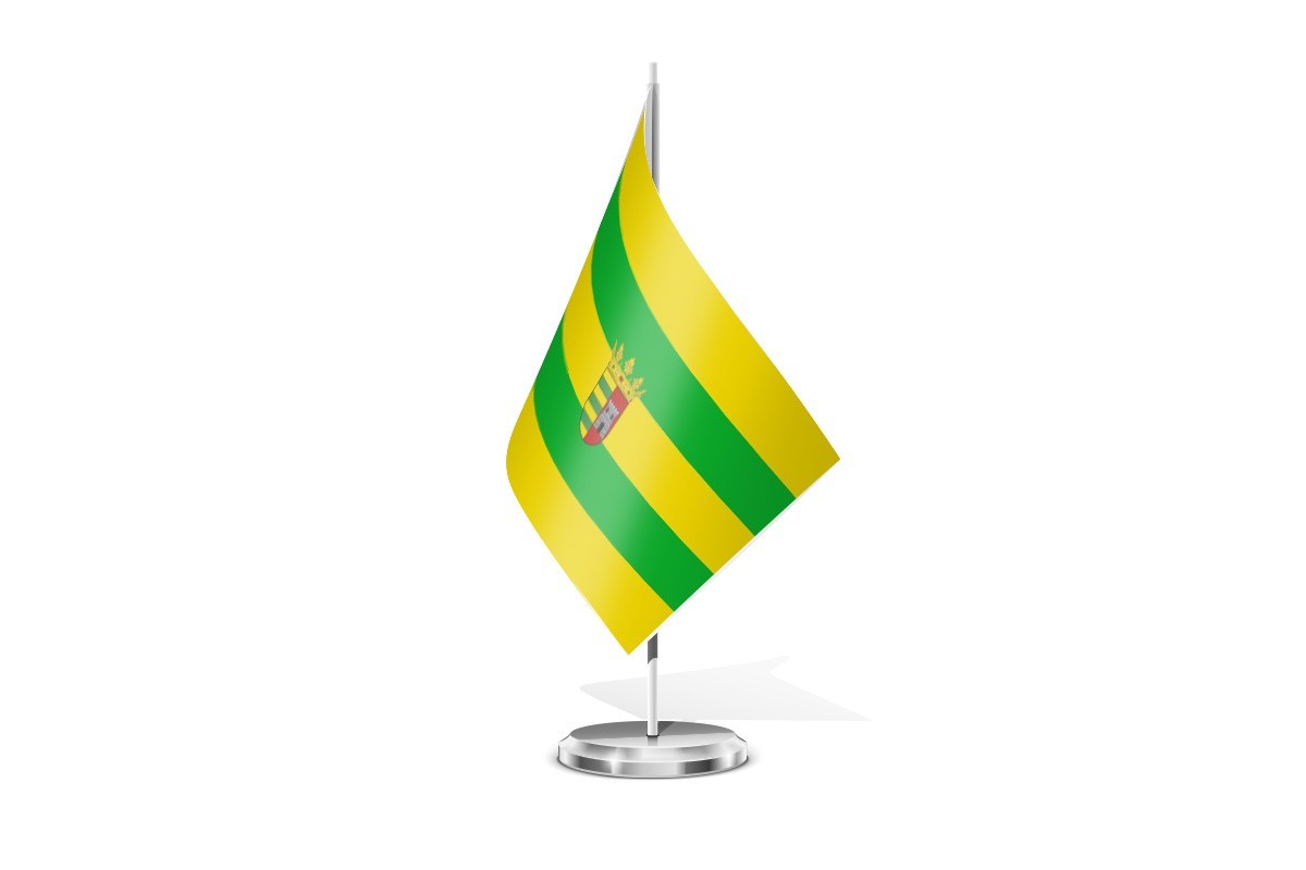 Bandera de mesa de Paterna de Rivera